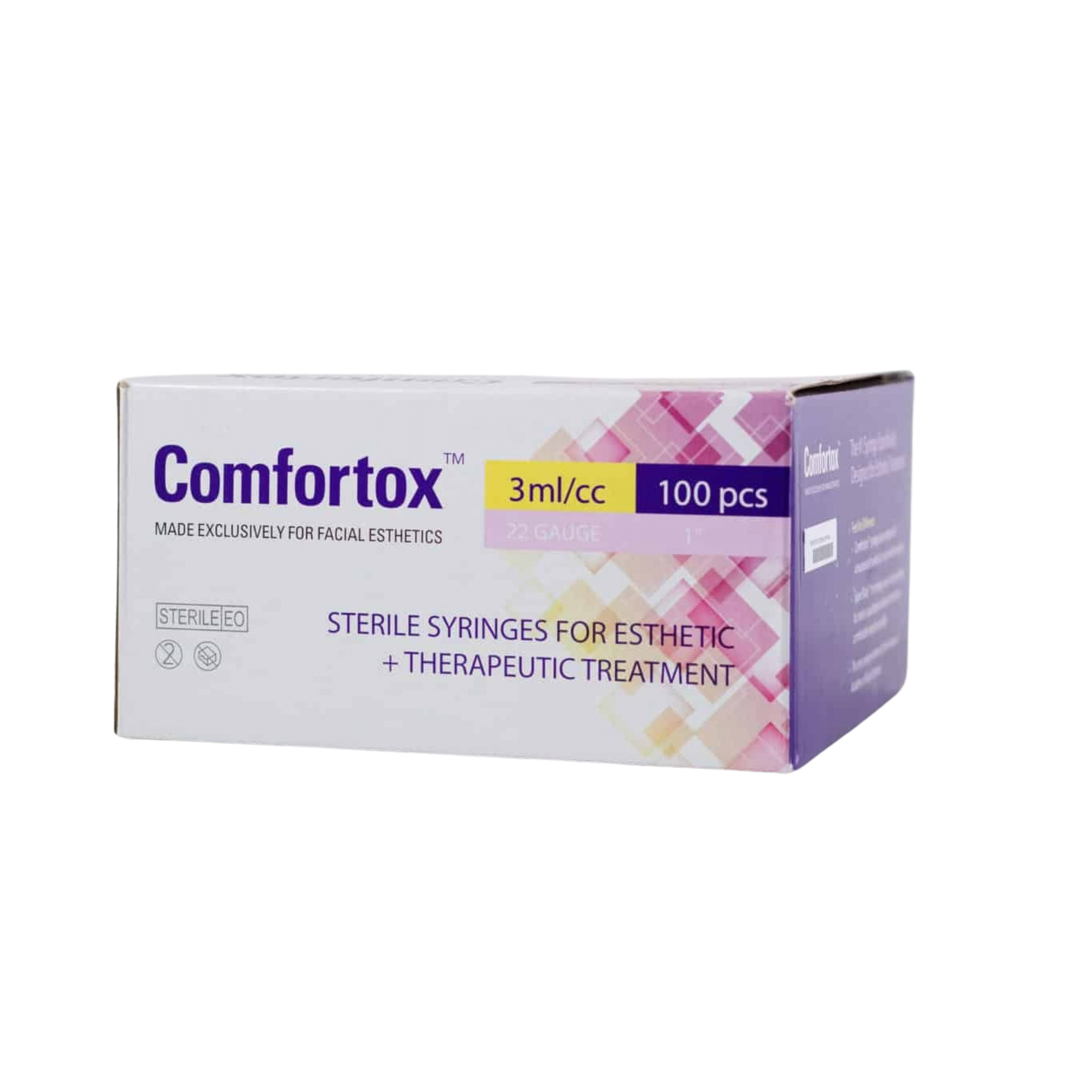 COMFORTOX STERILE SYRINGE 3cc/ml 22g 1in -100pc
