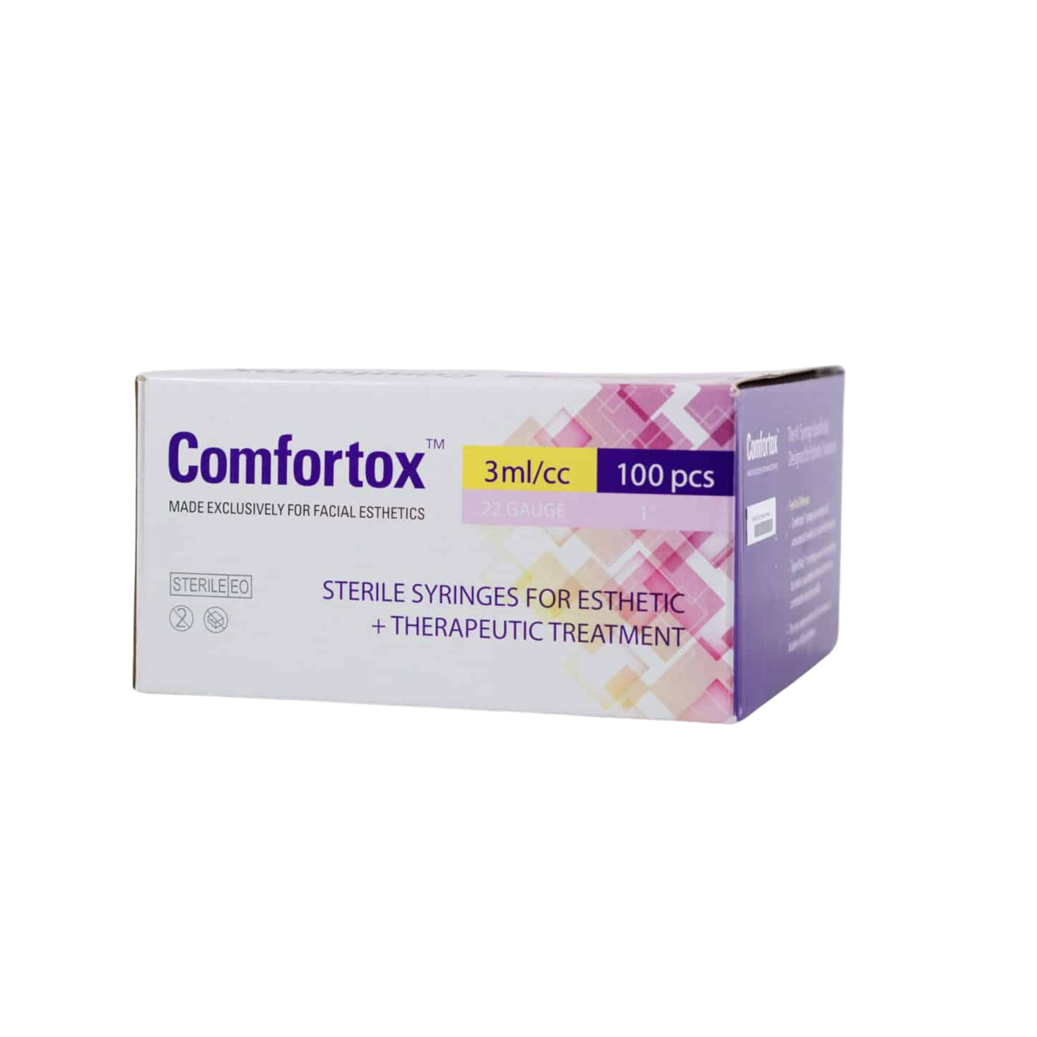 COMFORTOX STERILE SYRINGE 3cc/ml 22g 1in -100pc