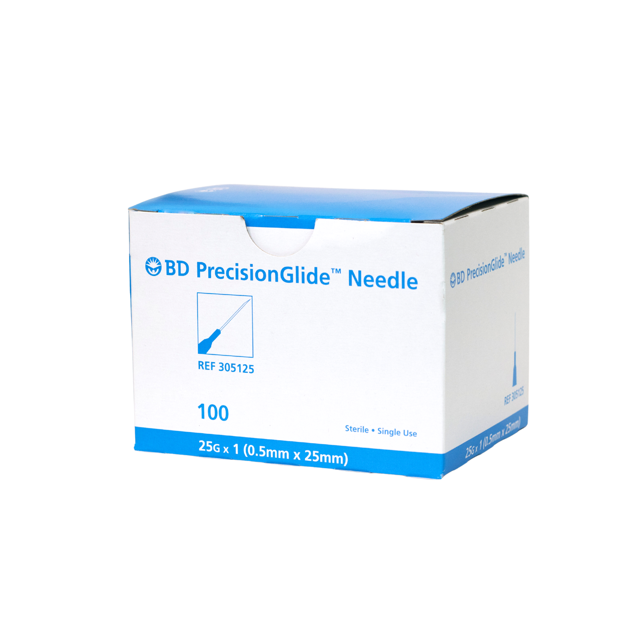 BD PRECISION GLIDE HYPODERMIC NEEDLE 25" X 1 