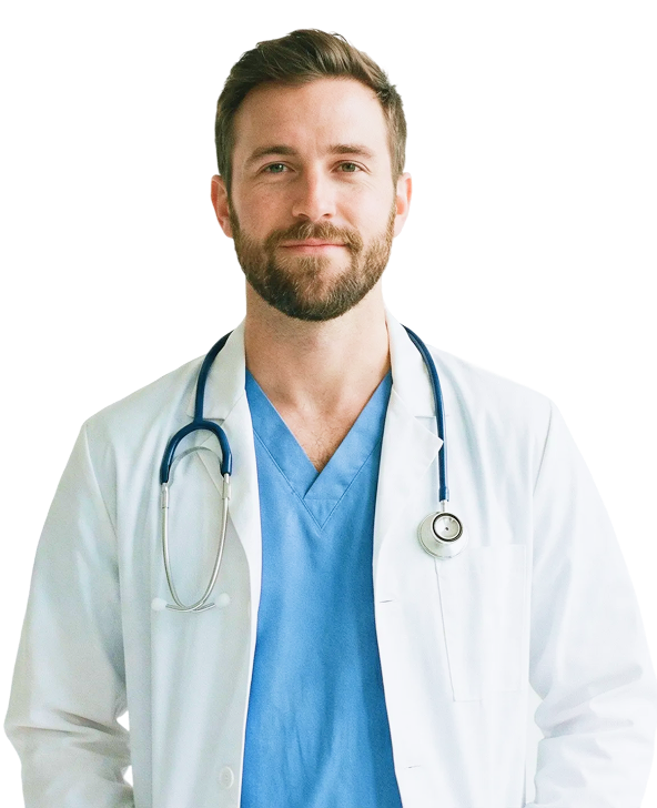 Medical professional with stethoscope