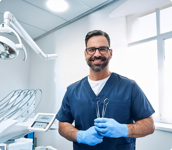 Esthetic practitioner in operatory